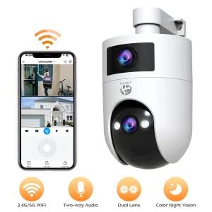 4K 6MP HD Dual Lens 5G WIFI Camera