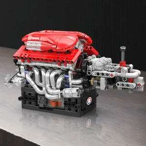 The Motorized V12 Engine model kit