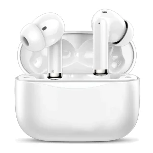 Earbuds w/Bluetooth, heart rate monitoring, and noise cancelling.