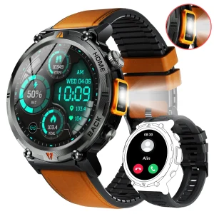 Bluetooth Call smartwatch for men W/Health Monitor