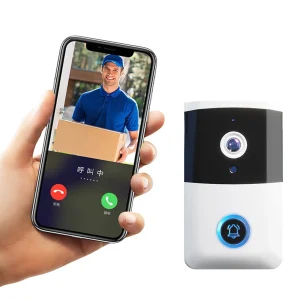WiFi Video Doorbell with IR Night Vision and two-way audio.