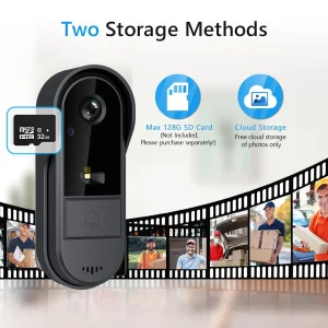 WiFi doorbell  2-way HD 1080P, Security Camera