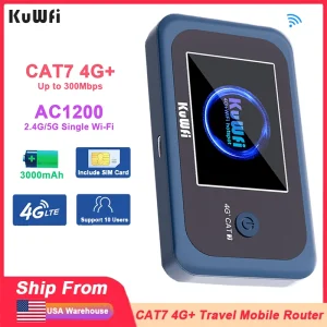 CAT7 4G+ Travel  Router AC1200 2.4G/5G.