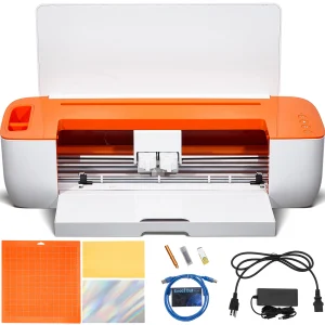 SucceBuy Vinyl Cutter Machine Computer Windows Software 3 Blades Pen Holder 14Inch 375MM Max Paper Feed Printer Cutting Plotter