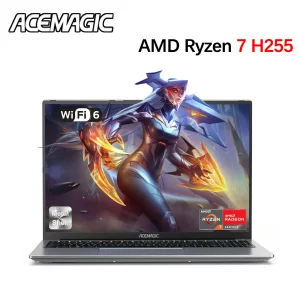 ACEMAGIC Laptop 16” FHD Gaming Laptop AMD Ryzen 7 H255 16GB RAM 512GB SSD Windows 11 Pro Notebook Backlit KB Wifi6 BT5.2