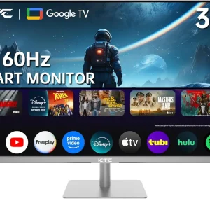 32 Inch 4K Smart Monitor with Google TV System UHD 3440x2560P